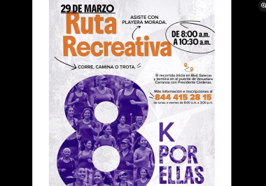 El evento busca fomentar la convivencia familiar y la igualdad en la Ruta Recreativa.