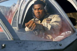 John Boyega comienza a acostumbrarse a verse en Star Wars