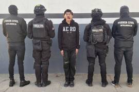 Fuerza Civil capturó en el municipio de García a un menor de 15 años señalado como generador de violencia y presuntamente relacionado con al menos cuatro homicidios