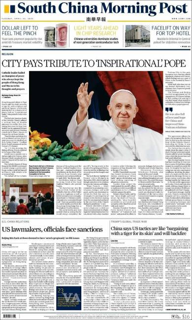 $!Así reflejaron medios internacionales en sus portadas la muerte del Papa Francisco