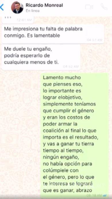 $!#LordBrother: Layda Sansores exhibe mensajes entre ‘Alito’ Moreno y Ricardo Monreal