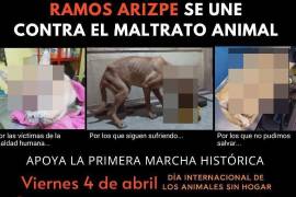 Ciudadanos y activistas se unirán el 4 de abril en Ramos Arizpe para exigir el fin del maltrato animal y fomentar la adopción responsable.