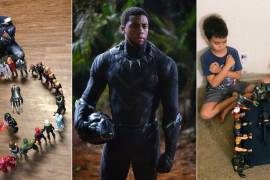 Niños rinden tributo al actor estadounidense Chadwick Boseman en funerales simbólicos