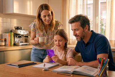 Cuando sus hijos ya están utilizando un móvil los padres deben orientarlos y educarlos en el buen uso del dispositivo.