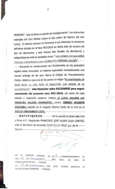 $!Invocando causal inexistente, magistrado de caso Sergio Aguayo alega ser “víctima” de expresiones de odio y se excusa