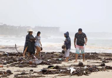 El huracán Erick causó algunos estragos en Oaxaca, estado en el que tocó tierra en México.