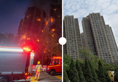 El incendio en el complejo habitacional comenzó el miércoles por la tarde. En los ocho edificios suman dos mil apartamentos. Siete de ellos fueron afectados por las llamas. FOTO: AP