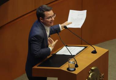 Ricardo Anaya informó que su bancada dejó constancia por escrito de su rechazo absoluto a la terna enviada por la presidenta Claudia Sheinbaum Pardo.