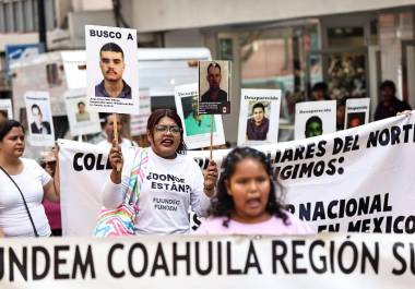Este domingo, familiares de personas desaparecidas salieron a las calles a exigir justicia.