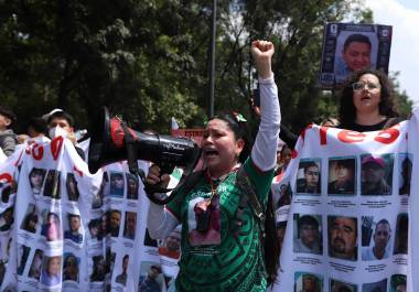 Madres Buscadoras protestan en la Ciudad de México
