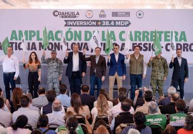 Este miércoles se dio el banderazo para la ampliación de la carretera antigua a Monclova, en su tramo Vito Alessio-Los Cedros.