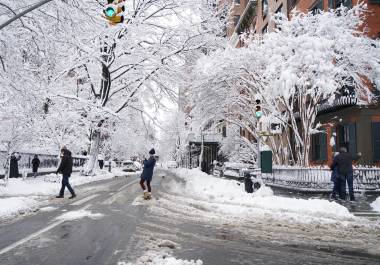 Fue en Nueva York donde se registró el temporal más intenso desde 2016 dejando más de 38 cm de nieve en Central Park