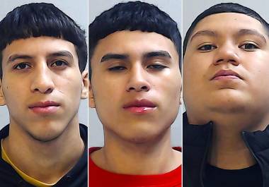 Alejandro Trevino, Christian Trevino, y Juan Eduardo Melendez enfrentan cargos de asesinato y de asalto agravado