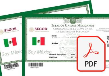 La CURP es necesaria para tramitar todo tipo de documentos oficiales en México. Sin ella no podrás realizar ningún trámite ante las dependencias de la Administración Pública.