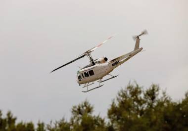 El helicóptero 212 sufrió una caída durante las actividades de combate al incendio en Arteaga.