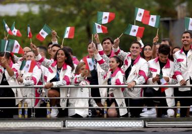 Así fue el trayecto de la delegación de México durante la ceremonia de inauguración de los Juegos Olímpicos de París.