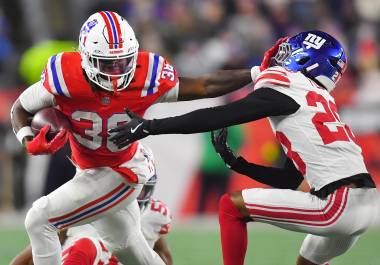 La defensa de los Patriots de Nueva Inglaterra contuvo cada intento final de los Giants de Nueva York.
