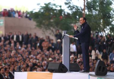 El gobernador Manolo Jiméne compartió los logros de su primer año de administracion con la ciudadanía en el Parque Las Maravillas.