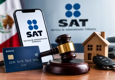 El SAT puede inmovilizar cuentas bancarias o embargar bienes para cobrar un adeudo fiscal exigible, pero la medida no se aplica de manera automática.