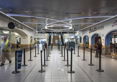 Instalaciones del Aeropuerto Internacional de El Paso durante la restricción de vuelos de 10 días, una medida extraordinaria que el administrador de la FAA tomó para evitar posibles “víctimas mortales”.