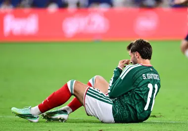 El delantero mexicano tuvo dos oportunidades ante Estados Unidos, pero no consiguió marcar.