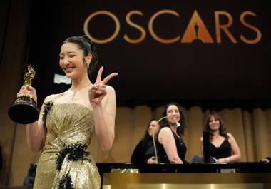 Fiesta. Uno de los momentos más recordados de la edición 2026 fueron los triunfos de ‘Kpop Demon Hunters’ por Mejor Canción Original y Mejor Película Animada.