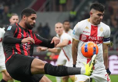 Johan Vásquez fue uno de los pilares defensivos del Genoa en el empate 1-1 ante el Milan en San Siro, resultado que se definió hasta el minuto 90+2 de la Serie A.