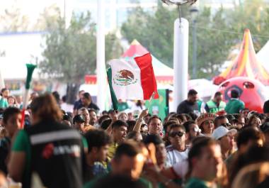 La transmisión del partido forma parte de las actividades recreativas del Biblioparque Norte.