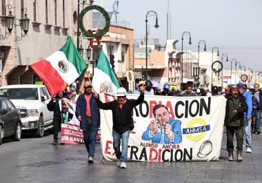 Luego de cinco días, los ex trabajadores de AHMSA concluyeron con su caravana.