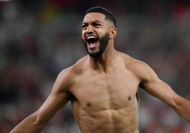 Marruecos celebró en el Estadio Monterrey su dramática clasificación a Octavos de Final tras eliminar a Países Bajos en penales.