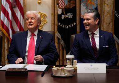 Fue la semana pasada que el mandatario advirtió que sus Fuerzas Armadas actuarían en tierra contra supuestos narcotraficantes venezolanos. FOTO: