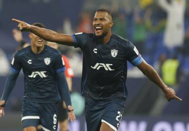 Salomón Rondón fue uno de los pilares del triunfo del Pachuca ante el Botafogo, por lo que se esperan sus goles ante el Al-Ahly de Egipto.