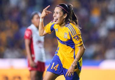 Lizbeth Ovalle celebró en todo lo alto la anotación que deslumbró a más de uno en el duelo ante Chivas.