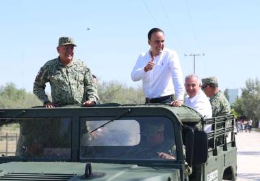 Ayer se inauguró un pozo de agua en el Campo Militar de Torreón.