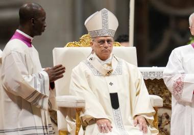 El papa León XIV oficia misa en la Basílica de San Pedro en el Vaticano, el 2 de febrero del 2026.