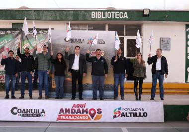 El alcalde de Saltillo, Javier Díaz González, dio el arranque oficial a la construcción del paradero de autobuses que se ubicará junto al Conalep Saltillo I, sobre la Calzada Madero.