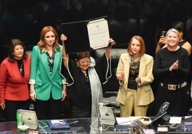 Ernestina Godoy Ramos fue elegida este 3 de diciembre por el Pleno del Senado como la nueva titular de la Fiscalía General de la República (FGR), en sustitución de Alejandro Gertz Manero.