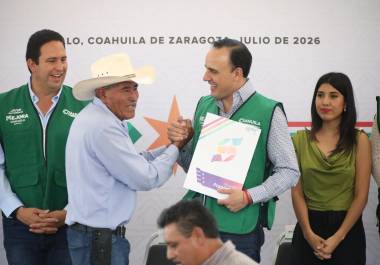 Manolo Jiménez reiteró que la prioridad para Coahuila es la reactivación de AHMSA y la recuperación de los empleos en la Región Centro.