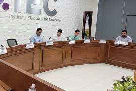 El Instituto Electoral de Coahuila tuvo una sesión extraordinaria este miércoles.