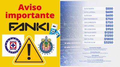 La venta de boletos para el Cruz Azul vs Chivas de Semifinales terminó en reclamos contra Fanki, que canceló compras tras un error en los precios.