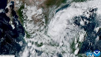 Depresión tropical nueve en el Golfo de México.