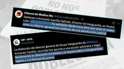Armando Castilla Galindo, director de grupo VANGUARDIA, fue detenido en el Aeropuerto Internacional de Monterrey y posteriormente liberado al acreditarse irregularidades en la acusación en su contra.