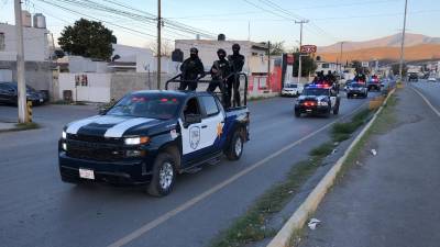 Elementos de la Policía Civil Coahuila realizan recorridos preventivos en colonias de mayor incidencia delictiva en Monclova.