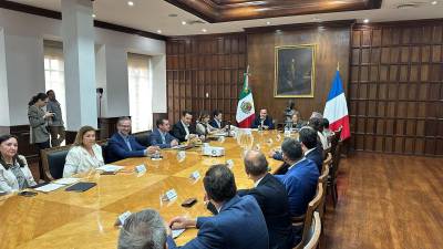 Manolo Jiménez, gobernador de Coahuila, se reunió ayer con Delphine Borione, embajadora de Francia en México, y una delegación de capitanes de empresa que operan en la entidad con capitales de origen galo.