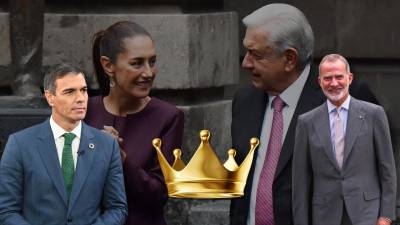 Respalda AMLO a Sheinbaum y acusa prepotencia de España: Dijo que las diferencias no son con el gobierno español, sino con la monarquía.