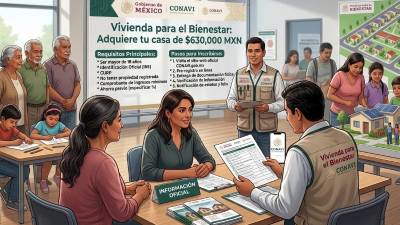 El programa Vivienda para el Bienestar contempla casas de hasta 630 mil pesos para familias que cumplan con requisitos de ingresos, vivienda y seguridad social.
