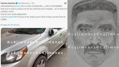 El agresor utiliza la misma ruta hacia Polanco y Cuajimalpa para atacar a conductoras de taxi de aplicación. La Fiscalía General de Justicia de la CDMX sigue sin detenerlo.