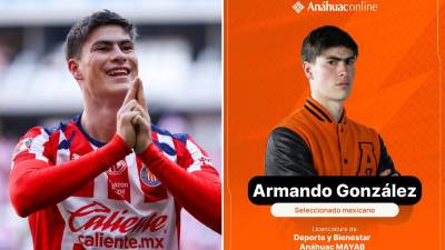 Armando “Hormiga” González cursará la Licenciatura en Deporte y Bienestar mientras continúa defendiendo la camiseta de Chivas.