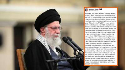 Desde su cuenta oficial de X, Donald Trump afirmó que es el ‘momento perfecto’ para que el pueblo de Irán retome su gobierno