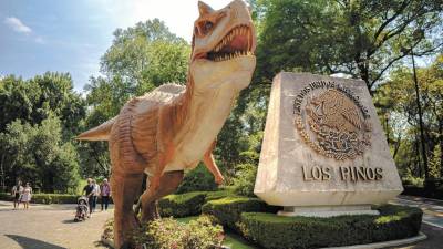 En 2023 el Mude montó una exposición de dinosaurios en Los Pinos, de la Ciudad de México.